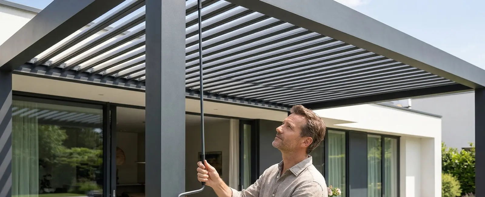 Luxa Sereno 500M Bioclimatic Pergola — installation