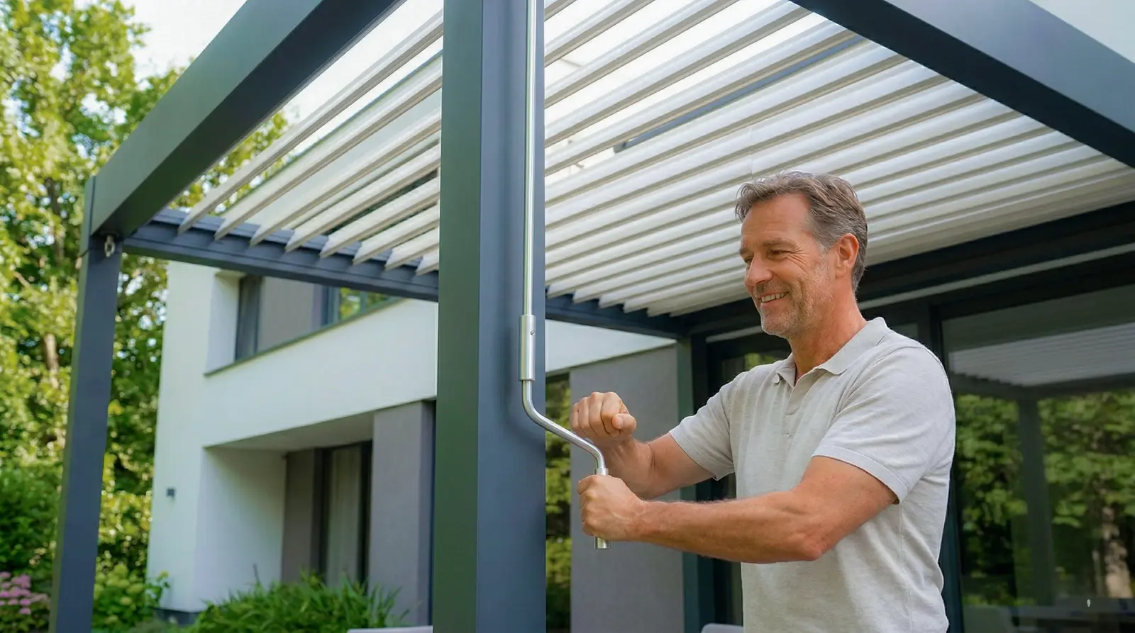Luxa Sereno 500M Bioclimatic Pergola — maintenance