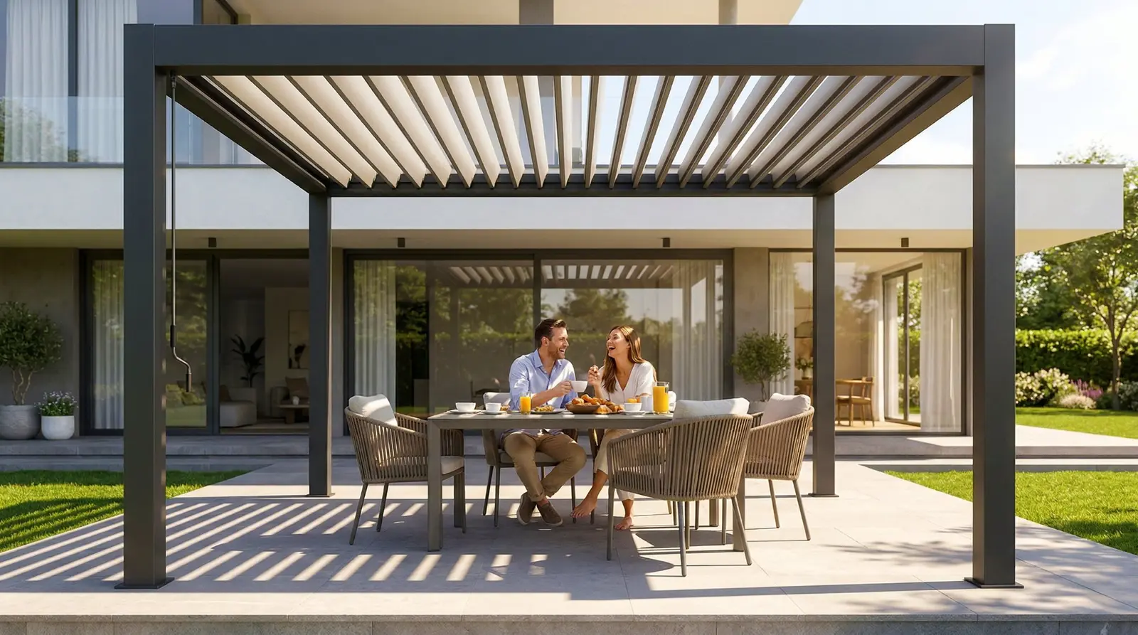 Luxa Sereno 500M Bioclimatic Pergola — finishes