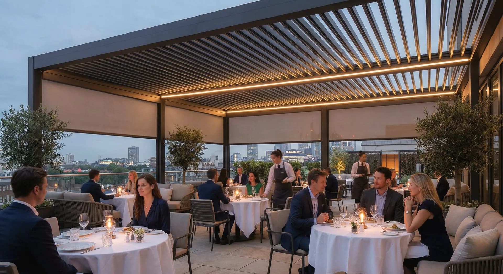 Luxa Sereno 700 Bioclimatic Pergola — useCases