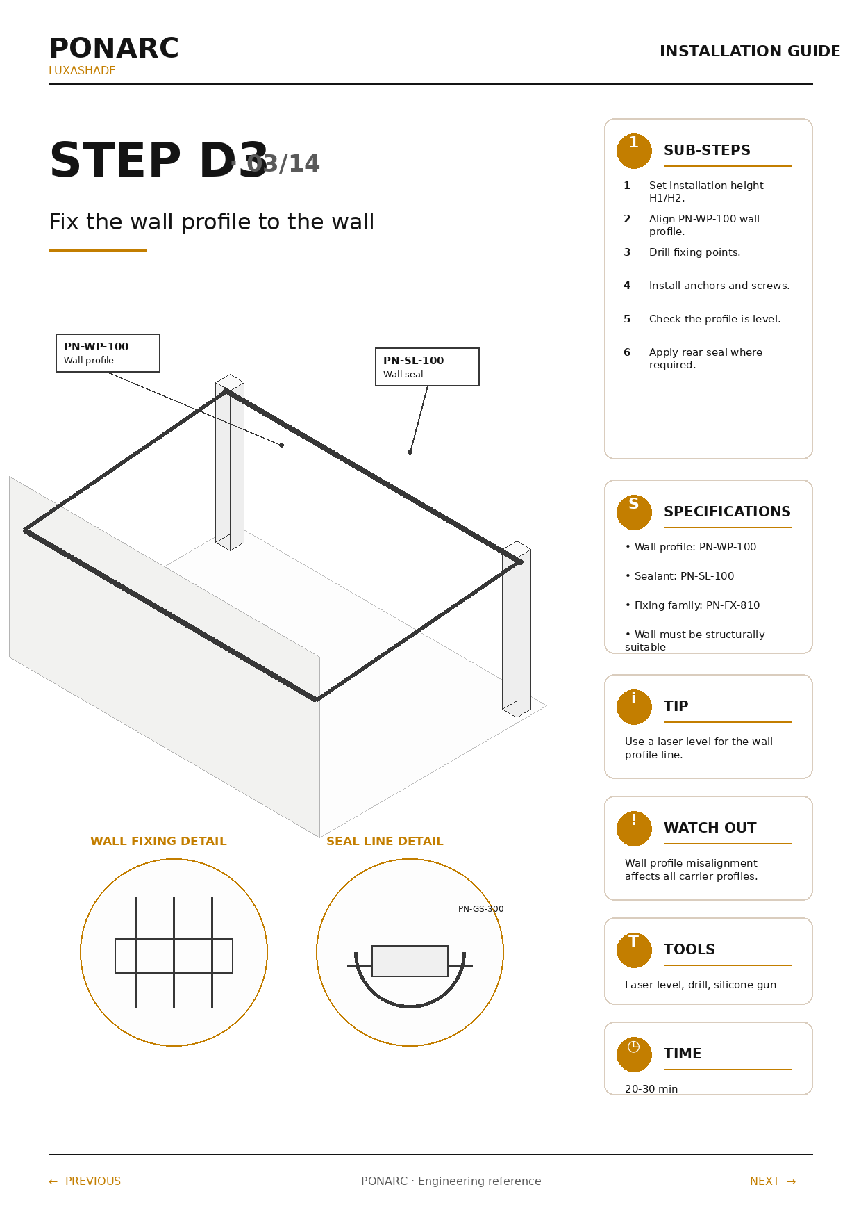 Install drain tubes and drainers — illustration